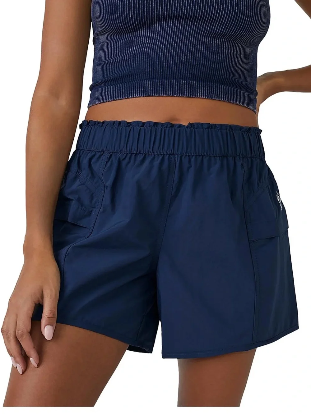 FP Movement Free People In The Wild Hiking Utility Womens Shorts Navy L Outdoor - Picture 1 of 10